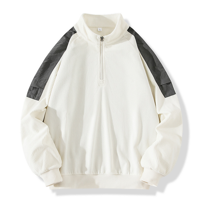 男装休闲运动卫衣男春秋季青少年立领套头T恤男士运动服打底衫潮