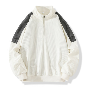 男装休闲运动卫衣男春秋季青少年立领套头T恤男士运动服打底衫潮