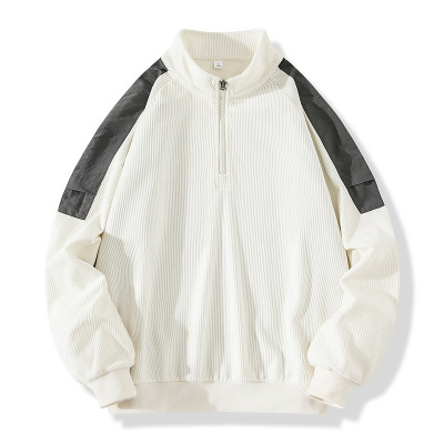 男装休闲运动卫衣男春秋季青少年立领套头T恤男士运动服打底衫潮