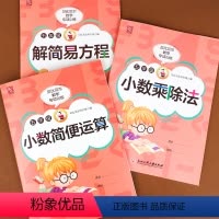 [正版]全3册小学数学专项突破一本全五年级数学上册通用版小数的乘法除法解简易方程小学5年级上数学课后专项练习小数乘除法