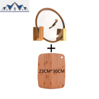 厨房放锅盖的架子置物架锅盖架壁挂式案砧板菜板墙上免打孔收纳架 三维工匠