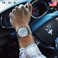 M.B.K欧美品牌手表全自动机械表 男款简约时尚男表50米防水纤薄潮流男士手表单日历腕表M1002G01