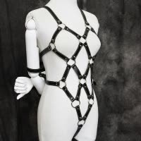 桃色缘 多款束缚衣露全乳诱惑另类情趣内衣 sm情趣用品男女用器具SM夫妻角色扮演捆绑自缚游戏皮革衣 G