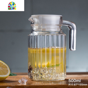 家用玻璃冷水壶凉水壶大容量果汁壶泡茶壶耐热凉白开水杯壶套装 FENGHOU 康尼壶1.3L