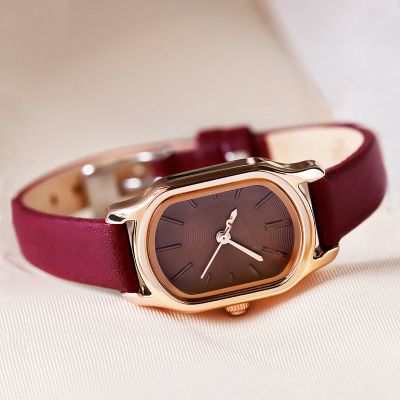 铭侣石英表男女情侣日韩手表女名牌气质韩版简约款学生防水真皮细带石英表