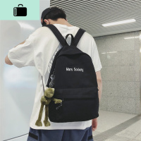 新款校园双肩包男潮简约时尚潮流帆布森系高中学生书包女休闲背包NEW LAKE