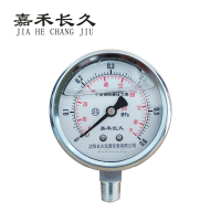 嘉禾长久 不锈钢耐震压力表检测型 YN60BF 块