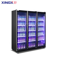 星星(XINGX)IVGC-3D-6020WA风冷无霜展示柜冷藏保鲜柜三开门立式冰柜啤酒柜饮料商用高端网红KTV便利店