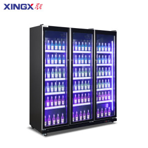 星星(XINGX)IVGC-3D-6020WA风冷无霜展示柜冷藏保鲜柜三开门立式冰柜啤酒柜饮料商用高端网红KTV便利店