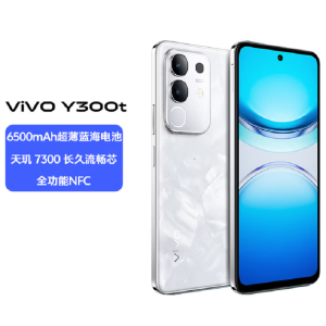 vivo Y300t 12GB+256GB 岩白 天玑7300 5G芯 6500mAh电池 44W充电 5000万高清影像 5G 手机