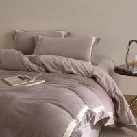 A类婴儿绒四件套母婴加绒加厚保暖床上用品秋冬季牛奶绒被套床单