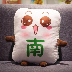 美帮汇创意麻将搞怪抱枕靠垫沙发客厅床头靠枕椅子恶搞表情