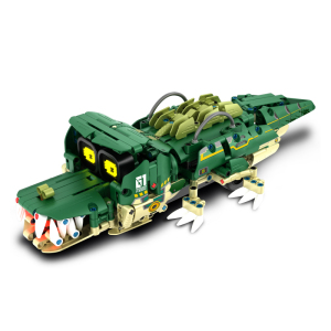 万致8061机器人扬子鳄三合一编程遥控电动拼装模型