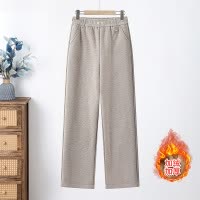 新款妈妈中老年女士休闲长裤40-60岁宽松加绒保暖女裤子50岁冬装