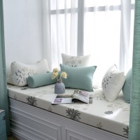 家柏饰(CORATED)高密度海绵飘窗垫窗台垫定做沙发垫北欧阳台垫榻榻米可机卡座 花5号色 3cm飘窗垫