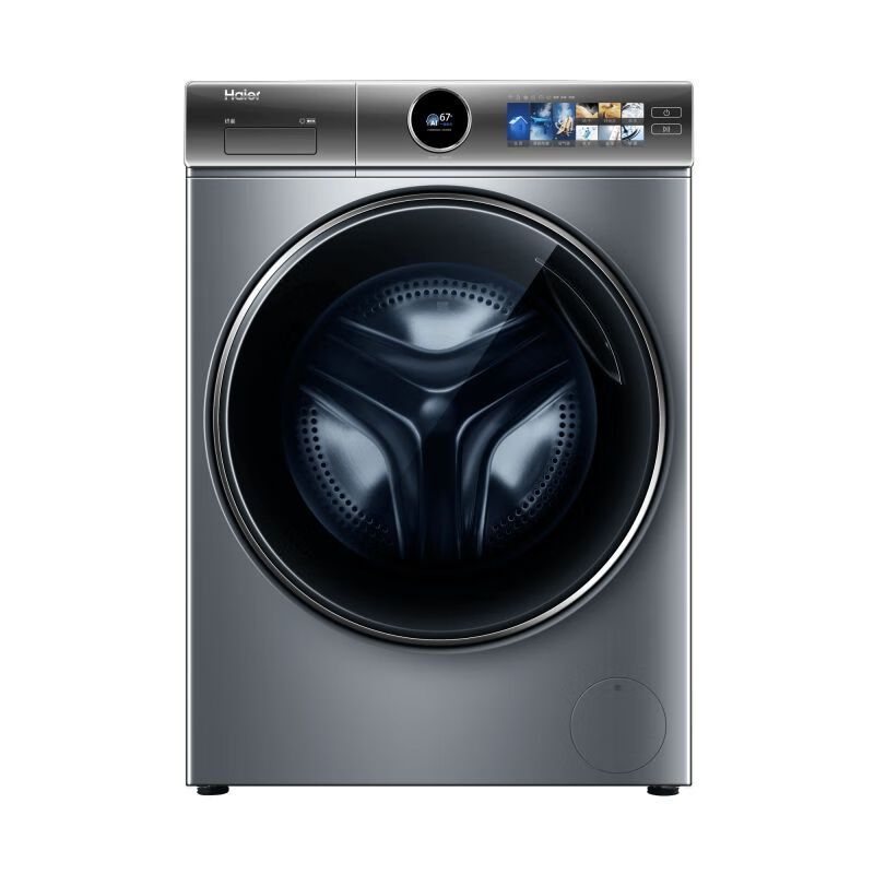 海尔(Haier)XQG100-BD14386TLU1 滚筒洗衣机 炫彩触屏精华洗 直驱变频10公斤容量