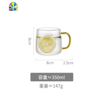 锤纹冷水壶可高温超大容量家用凉开水杯日式果汁壶套装 FENGHOU 透明1400ml+2杯+茶盘凉水壶
