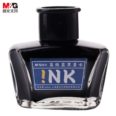 晨光 M&G 高级蓝黑墨水 AICW9001B 60ml/瓶 6瓶/盒 蓝黑色 瓶