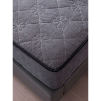 美帮汇日式全棉保暖床笠单件床垫保护套防尘罩防滑固定加厚床罩套