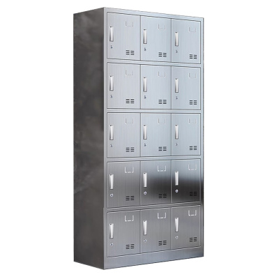 景福达不锈钢收纳柜十五门900*350*1800mm台