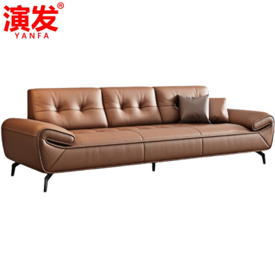 演发 皮沙发三人 张