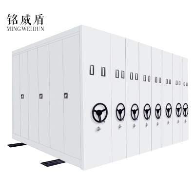 铭威盾智能密集架定制档案室钢制手摇移动密集架 资料储存密集柜文件陈列柜每立方单价