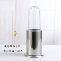 不锈钢筷子筒有盖餐厅快笼子防尘筷子筒饭店插筷子筒带盖筷笼 敬平 无孔带盖子(底部多孔沥水)