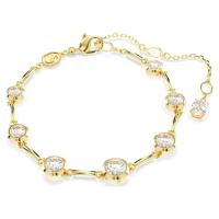 Swarovski施华洛世奇优雅简约手链七颗锆石可调节金色镀层女士手