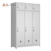 质凡营具内务柜宿舍衣帽物品柜士兵柜铁皮柜储物柜更衣柜 三人柜