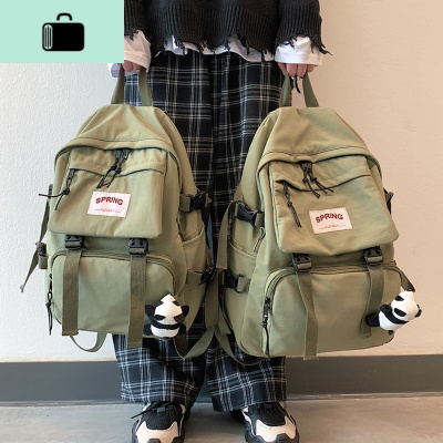 ins风初中生书包韩版原宿ulzzang大容量电脑背包高中学生双肩包女NEW LAKE