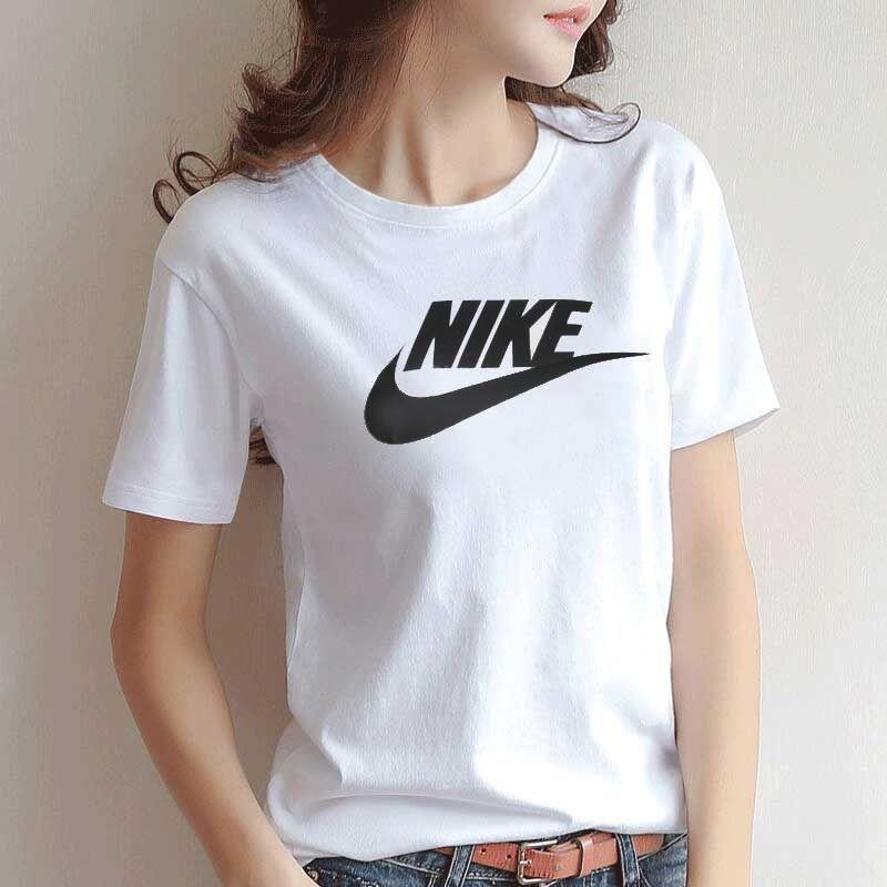 Nike/耐克女装短袖T恤经典简约圆领针织休闲运动服BV6170-100 D