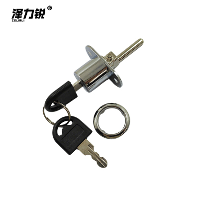 泽力锐 抽屉锁柜门锁 银色16mm 个