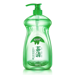 茶清天然绿茶洗洁精1kg瓶