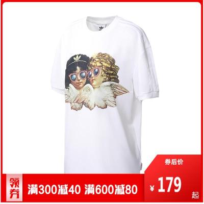 .adidas阿迪达斯三叶草女装运动服休闲短袖T恤FL4139