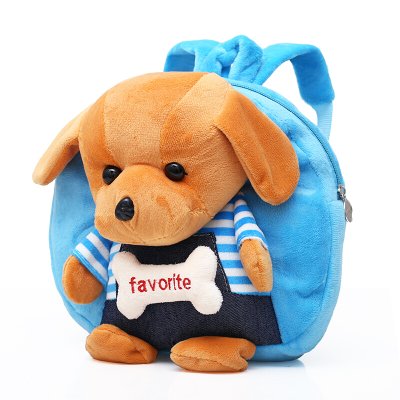 狗狗毛绒书包幼儿园1-3岁男女宝宝卡通双肩背包儿童小书包202精选特买