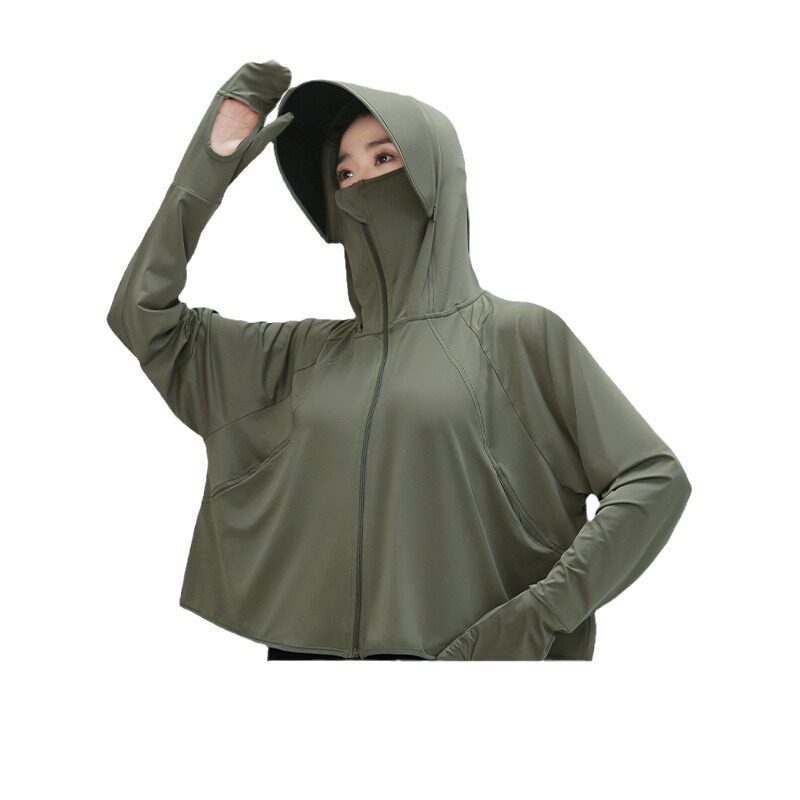 女士防晒衣薄款罩衫冰丝开衫防紫外线外套宽松防晒服轻薄UPF50+