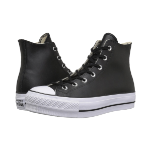 匡威(CONVERSE)高帮系带平台皮革帆布女鞋舒适防滑加厚底休闲运动