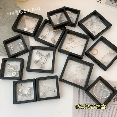 透明Pe膜首饰盒ins风耳饰项链法耐(FANAI)戒指小巧便携收纳盒展示盒