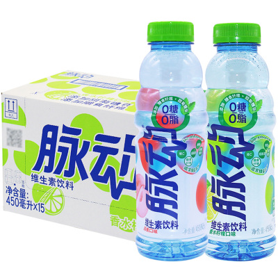 脉动香水柠檬/味白桃味450ml*6瓶/15瓶维生素饮料饮品