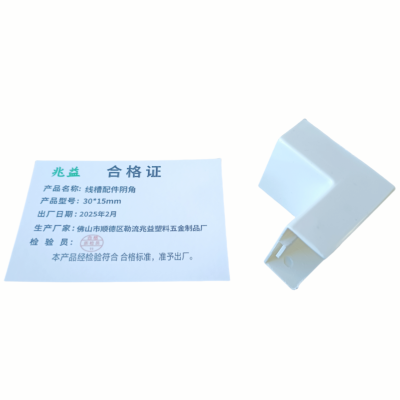 兆益 线槽配件阴角 30*15mm 个