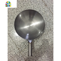 传统老式熟铁锅钢板无涂层炒锅加厚圆底饭店商用炒勺 FENGHOU 直径32