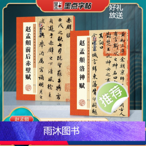 [正版]墨点赵孟俯字帖洛神赋前后赤壁赋高清放大对照本临摹初学者毛笔书法字帖赵孟頫原碑帖毛笔赵孟俯行书字帖毛笔临摹字帖
