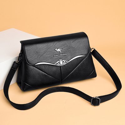 小亚天真皮女包包2020新款中年单肩斜挎包小包韩版百搭大容量牛皮妈妈包