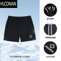 HLCOMAN跑步速干运动短裤夏季新款男士健身透气篮球体育梭织四分裤子