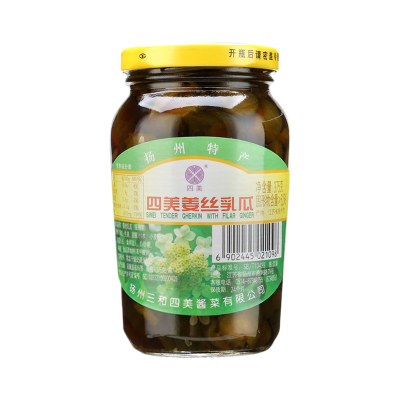 三和 酱菜 喝粥下饭咸菜 姜丝乳瓜 375g 扬州特产 中华老字号