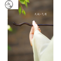 JiMi木簪古风日常盘发木质簪子高级感新中式发簪简约现代檀木发簪气质