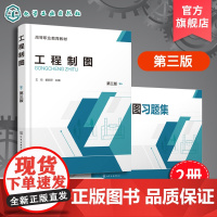 2册 工程制图 工程制图习题集 王姣 第三版 制图国家标准制图模块 高等职业院校机械建筑制冷化工工程制图课程教材 继续教