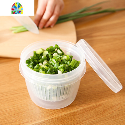 迷你食品盒密封盒食品级葱姜蒜收纳盒厨房冰箱便携式塑料保鲜沥水 FENGHOU保鲜盒保鲜盒