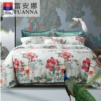 富安娜(FUANNA) 纯棉四件套/诺微花妍203*229cm