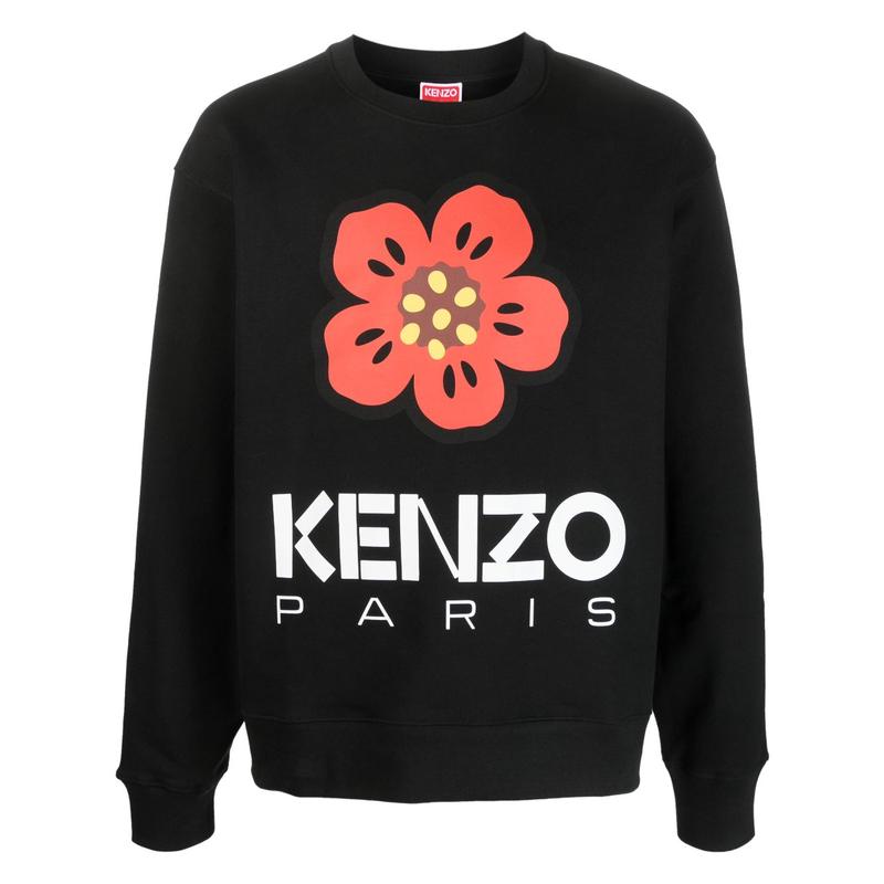 高田贤三(Kenzo)Kenzo棉质花卉刺绣男款圆领长袖卫衣休闲潮流百搭
